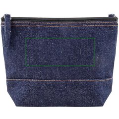 Neceser algodón y denim reciclado 240g | Frontal | 130 x 50