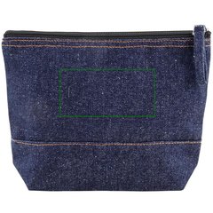 Neceser algodón y denim reciclado 240g | Trasera | 100 x 50