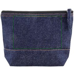 Neceser algodón y denim reciclado 240g | Trasera | 140 x 95