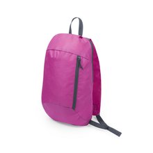 Original mochila outdoor con detalles en gris Fucsia