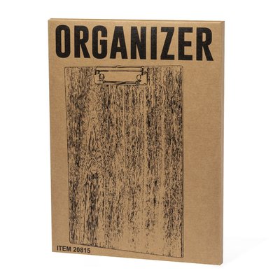 Organizador de madera A4 con pinza