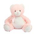 Oso de peluche con lazo Baby Pink