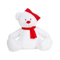 Oso de peluche navideño Rojo / Blanco