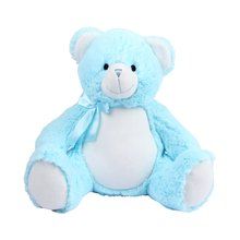 Oso de peluche con lazo Azul