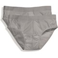 Pack de 2 slips con banda elástica Gris S