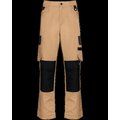 Pantalón bicolor de trabajo recto Camel / Black 44 FR