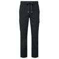 Pantalón cargo elástico con bolsillos Black XL