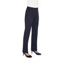 Pantalón de corte recto para mujer Navy Pin Dot 10 UK