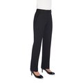 Pantalón de corte recto para mujer Negro 10 UK