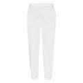 Pantalón de jogging con tobillos y cintura elásticos White XXL