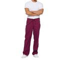 Pantalón laboral unisex con cordón Wine S