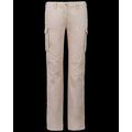 Pantalón ligero multibolsillos algodón mujer Beige 42 FR