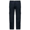 Pantalón multibolsillos algodón elastano envejecido Azul 44 FR