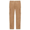 Pantalón multibolsillos algodón elastano envejecido Beige 40 FR