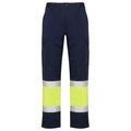 Pantalón multibolsillos alta visibilidad MARINO/AMARILLO FLUOR 42