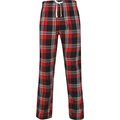 Pantalón Tartán de algodón para hombre Rojo XS