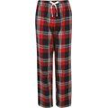 Pantalón Tartán de algodón para mujer Red / Navy Check M