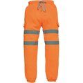 Pantalón con tiras retrorreflectantes Naranja L