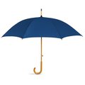 Paraguas con mango de madera personalizable y apertura automática Azul