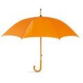Paraguas con mango de madera personalizable y apertura automática Naranja