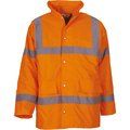 Parka alta visibilidad impermeable con capucha Hi Vis Orange 6XL