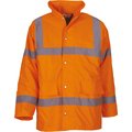 Parka alta visibilidad impermeable con capucha Naranja M