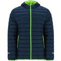 Parka Deportiva Acolchada MARINO/VERDE FLUOR 14