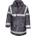 Parka impermeable con bandas de seguridad Navy S