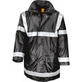 Parka impermeable con bandas de seguridad Negro L