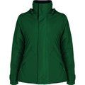 Parka mujer impermeable con capucha y bolsillos VERDE BOTELLA 2XL