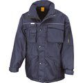 Parka con Parches reflectantes de seguridad. Navy / Navy XXL