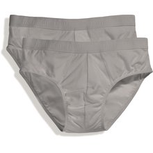 Pack de 2 slips con banda elástica Gris XXL