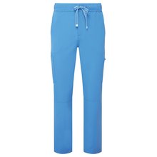 Pantalón cargo elástico con bolsillos Azul L