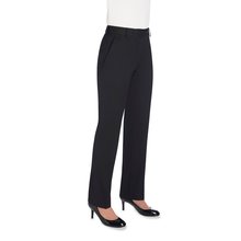 Pantalón de corte recto para mujer Negro 6 UK