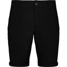 Pantalón Corto Cómodo con Dobladillo Negro 38