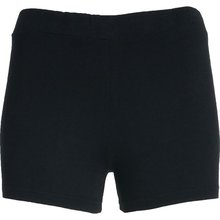 Pantalón Corto Mujer de Algodón Negro 10