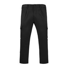 Pantalón largo laboral con cintura ajustable y bolsillos Negro 46