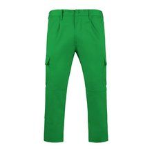 Pantalón largo laboral con cintura ajustable y bolsillos VERDE JARDÍN 42