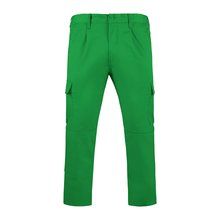 Pantalón largo laboral con cintura ajustable y bolsillos VERDE JARDÍN 46