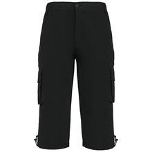 Pantalón pirata con bolsillos Negro 3XL