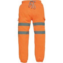 Pantalón con tiras retrorreflectantes Naranja L