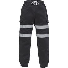 Pantalón con tiras retrorreflectantes Negro XXL