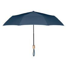 Paraguas plegable personalizado de colores sobrios y con funda Azul