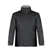 Parka acolchada impermeable con capucha Negro S