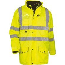 Parka alta visibilidad impermeable Amarillo S