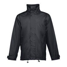 Parka Impermeable Acolchada Unisex Negro L