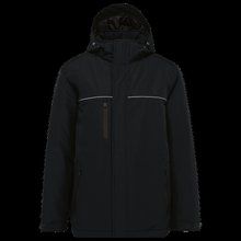 Parka impermeable con capucha y forro polar Black XS