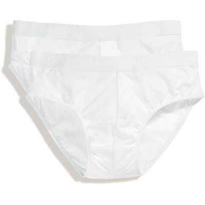 Pack de 2 slips con banda elástica Blanco XXL