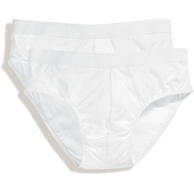 Pack de 2 slips con banda elástica White XL