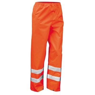 Pantalón con bandas reflectantes Naranja L/XL